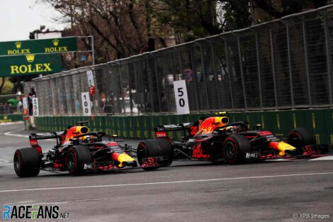 Max Verstappen, Daniel Ricciardo, Baku, 2018